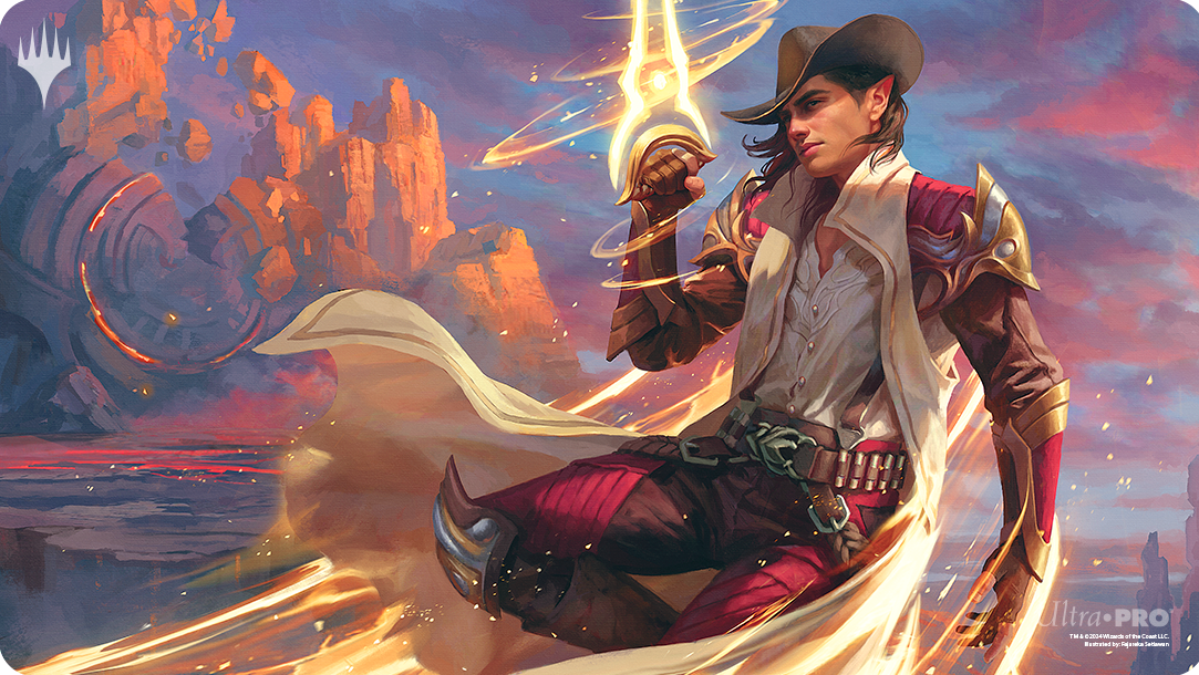 UP PLAYMAT MTG OUTLAWS OF THUNDER JUNCTION ART 3