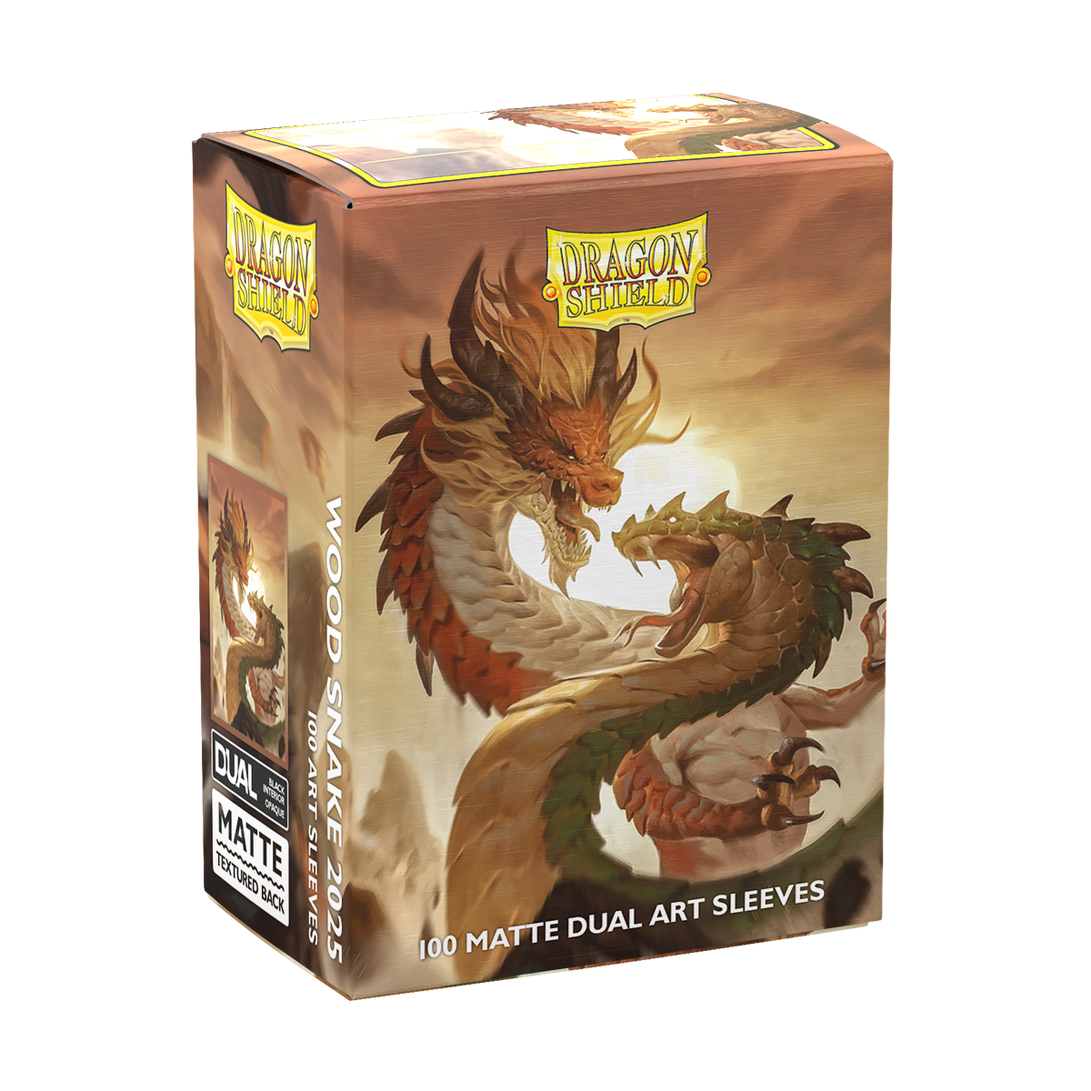Dragon Shield Sleeves Dual Matte Wood Snake 2025 100ct