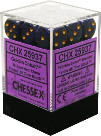 SPECKLED 36D6 GOLDEN COBALT 12MM
