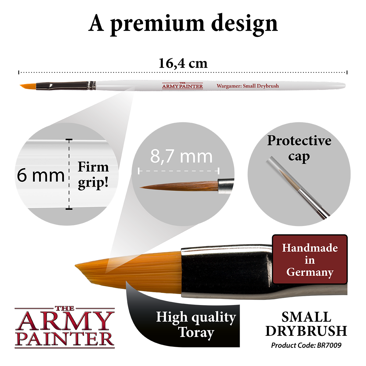 ARMY PAINTER - WARGAMER BRUSH - SMALL DRYBRUSH