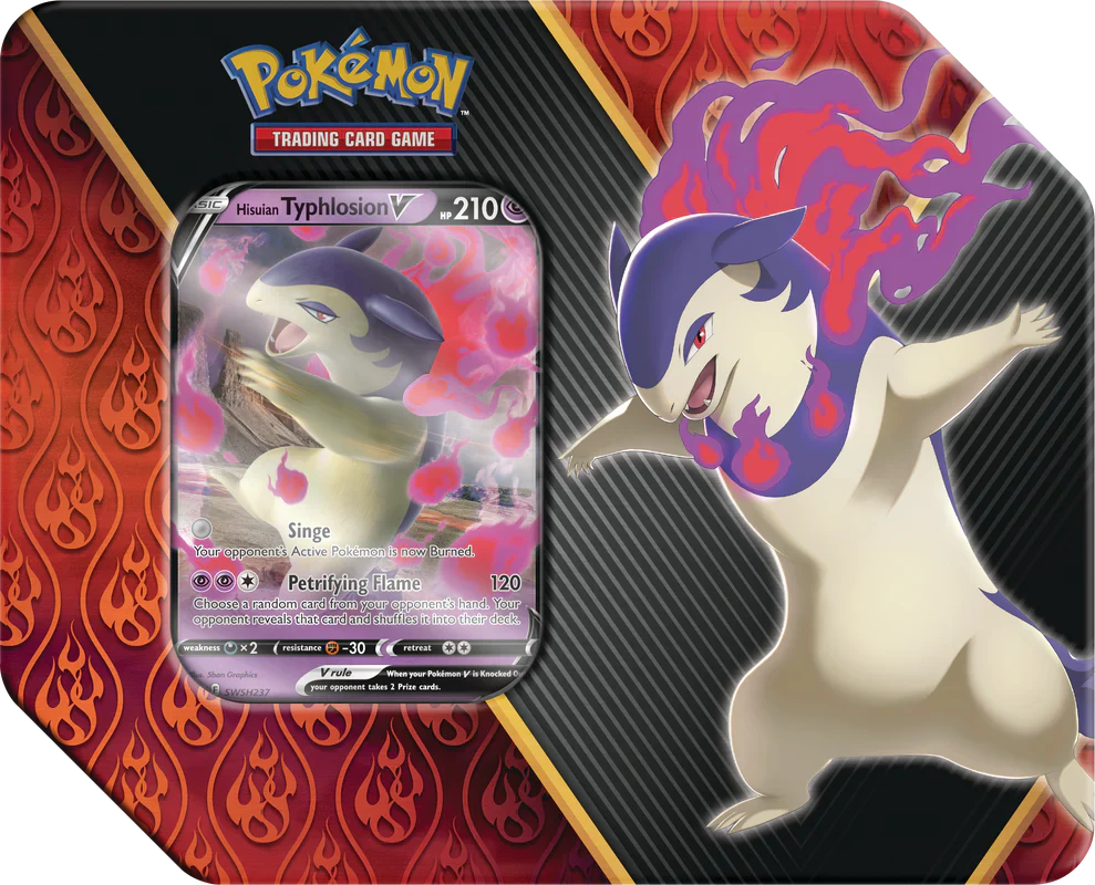 Pokemon Divergent Powers Tin Hisuian Typhlosion V